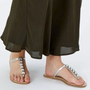 NWOT Accessorize Sandals with Jewels